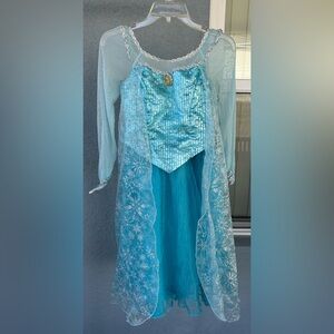 Authentic Disney Parks Girl’s Elsa Play Costume Dress Up Frozen Dress Size 14/16